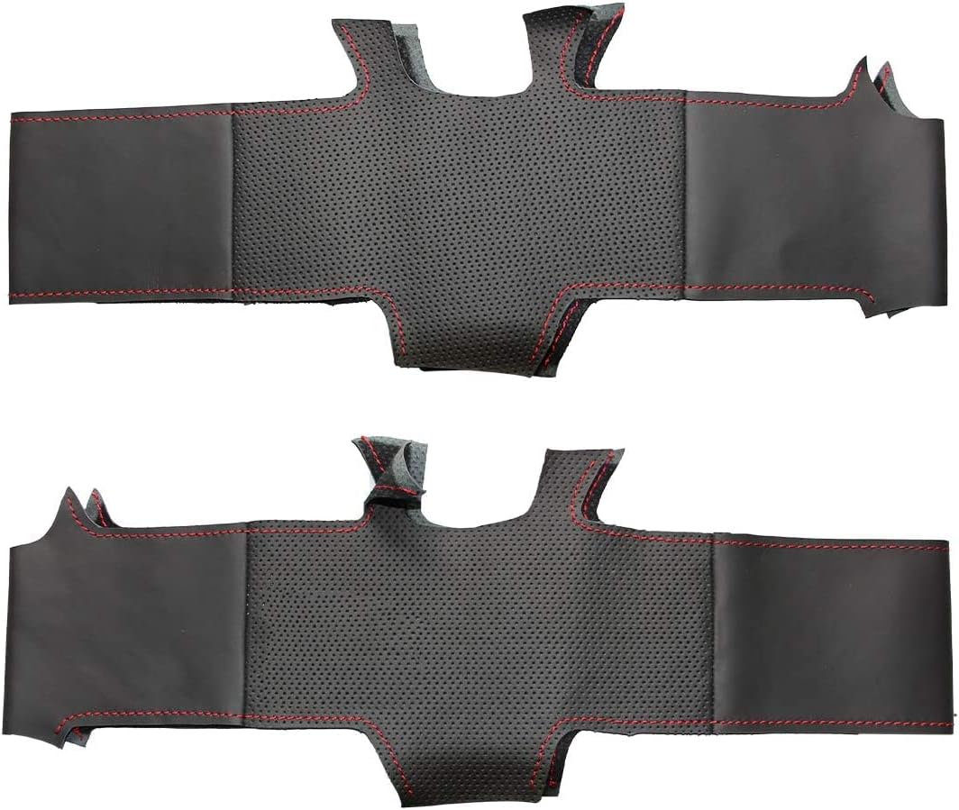 MEWANT Hand Stitched Artificial Leather Steering Wheel Cover for Mitsubishi Lancer Evolution 10 X DIY Steering Wrap
