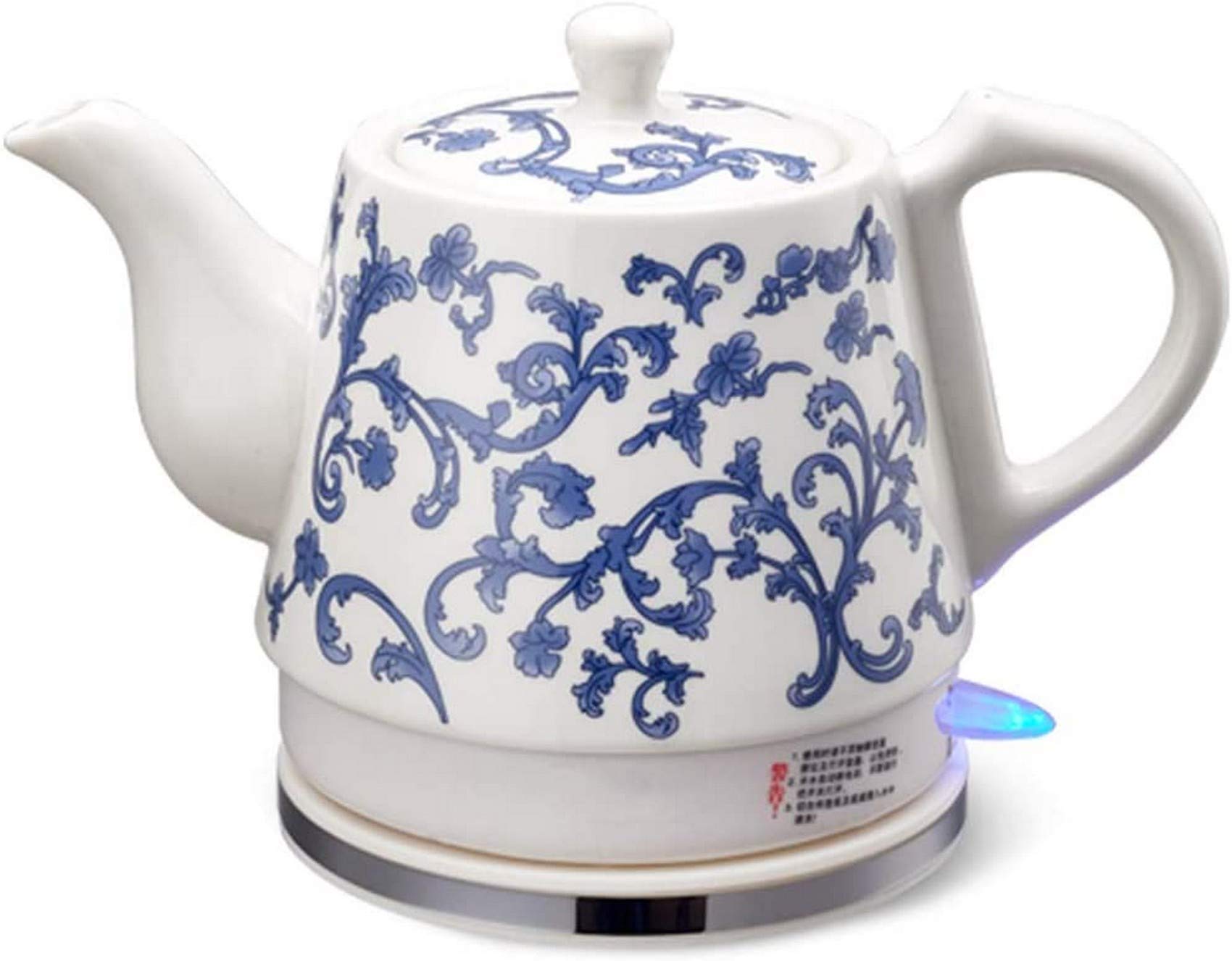 Bouilloire Électrique Sans Fil 1,2 L Rétro 1000W avec Base Amovible