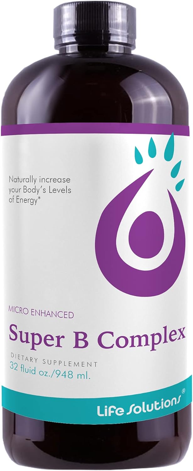 Liquid Super B Complex -32oz Naturally Increase Your Body’s Levels of Energy