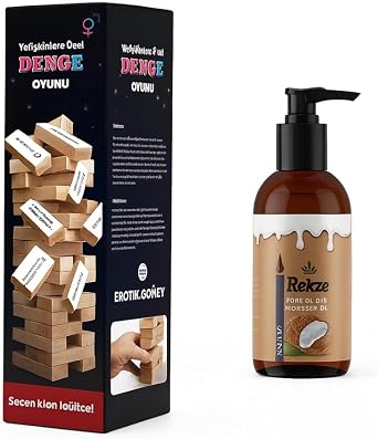 Rekze Rekzeerotik Seks Ceza Oyunu + Yenilir Hindistan Cevizi Masajyag  120 ml