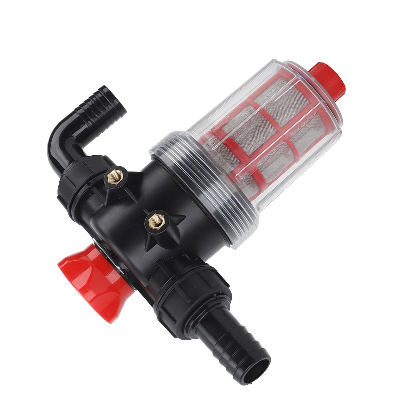 SIXRUN Filtro per Pompa dell'acqua per Irrigazione Filtro in in Plastica e Acciaio Inossidabile 304 Doppio Strato 40 e 60 Mesh Ad Alto Flusso per Tubo per Pompa per Irrigazione del Prato da