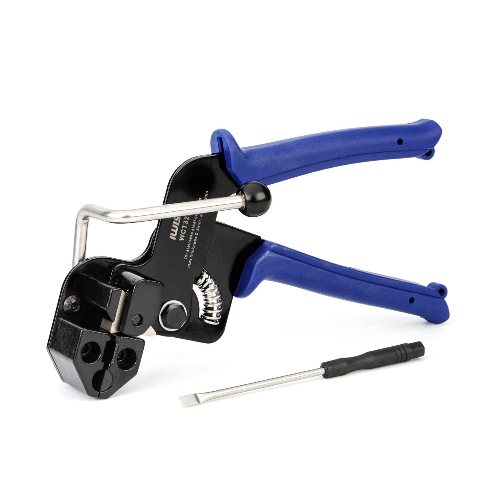 Buy IWISS Stainless Steel Cable Tie Gun Wrap Tool Metal Zip Tie