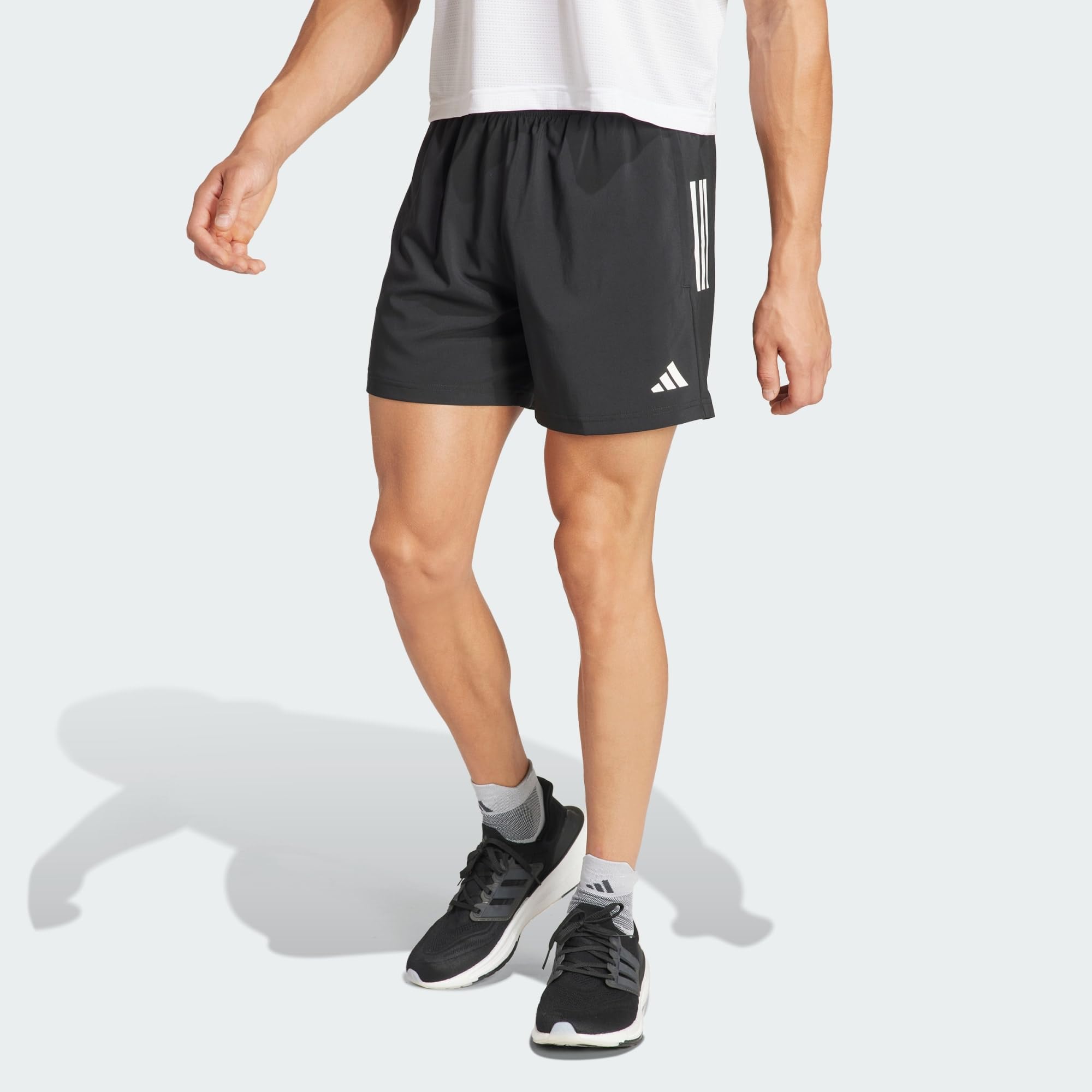 adidas Hombre Own The Run Shorts, Black, XL 9 Inch