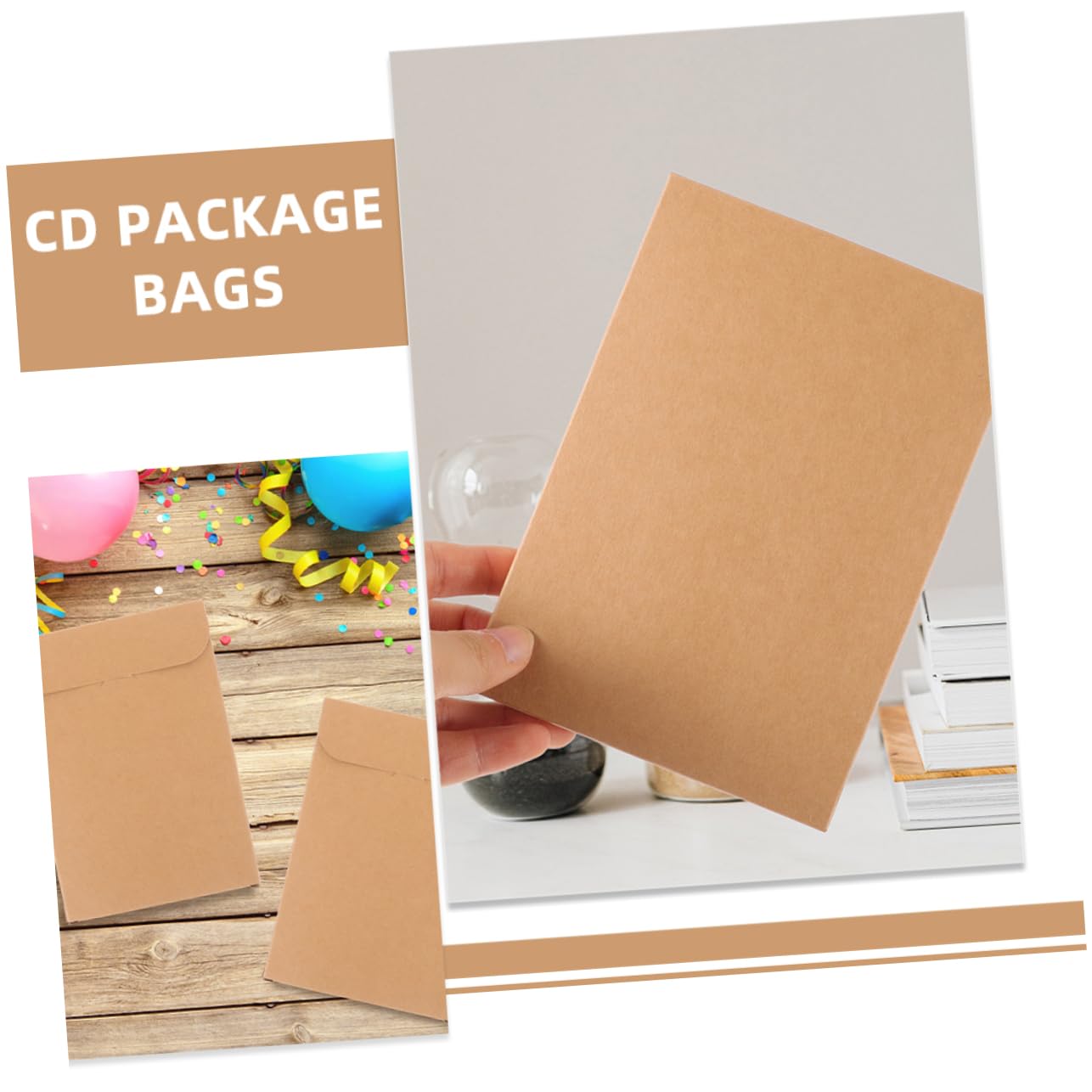 100pezzi Custodie Carta per CD e Dvd Buste per Archiviazione Dischi Protezione da Macchie e Graffi Comode e Resistenti per Accesso Facile