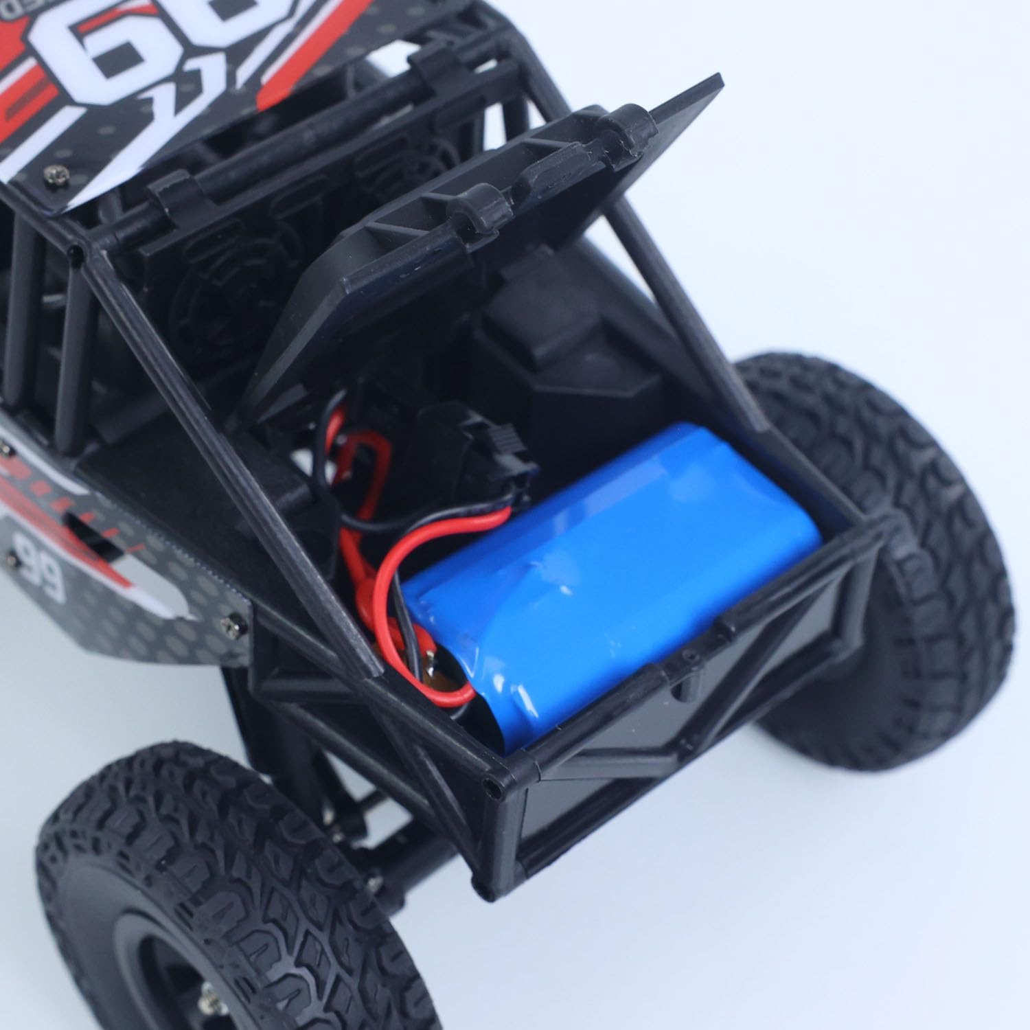 US in Stock, LDRC Ld18499 1/18 2.4G RC Climbing Car 4 * 4 Remote Control Vehicle 280 Brushed Motor Esc Ready to Go Battery Servo USB Charge Hobby Grade Model for Adult(Red)