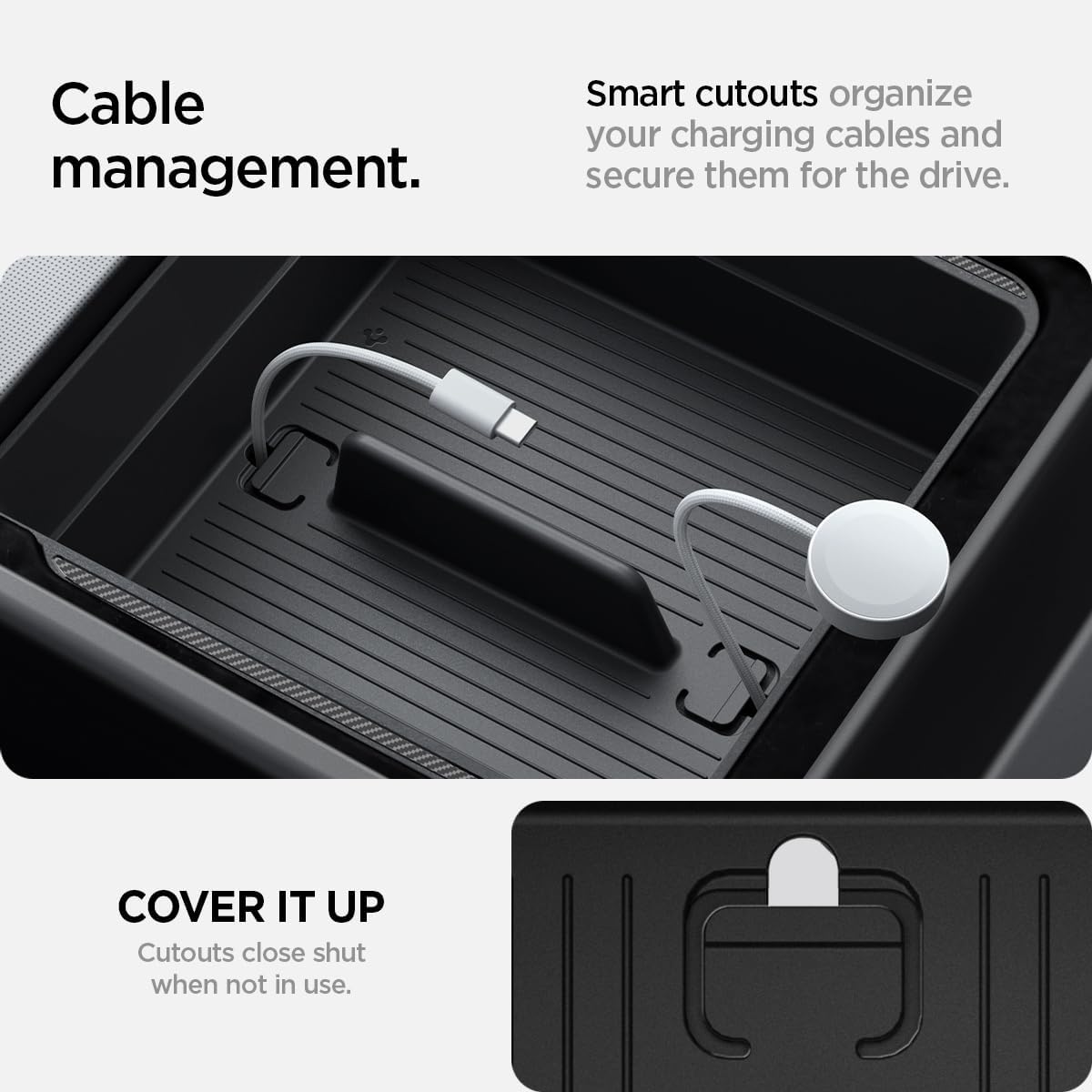 Spin Armrest Console Organizer for Model Y Juniper and Model 3 Highland