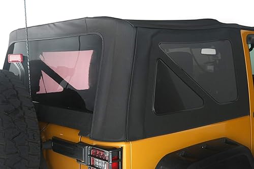 Miniatura 4 de Rugged Ridge Parte superior suave, diamante negro 13737.01 Compatible con Jeep Wrangler JK 2010-2018