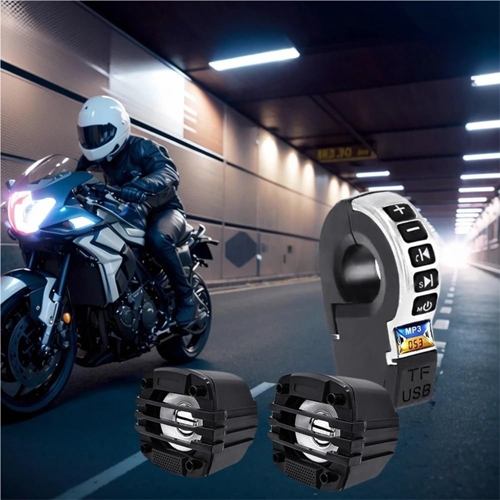 Altoparlante Musicale Per Moto Compatibile Audio Per Ricarica Del | Altoparlante Con Interruttore A Maniglia Supporto Radio FM Manubrio Per Moto Compatibile Audio Per Ricarica Del Telefono