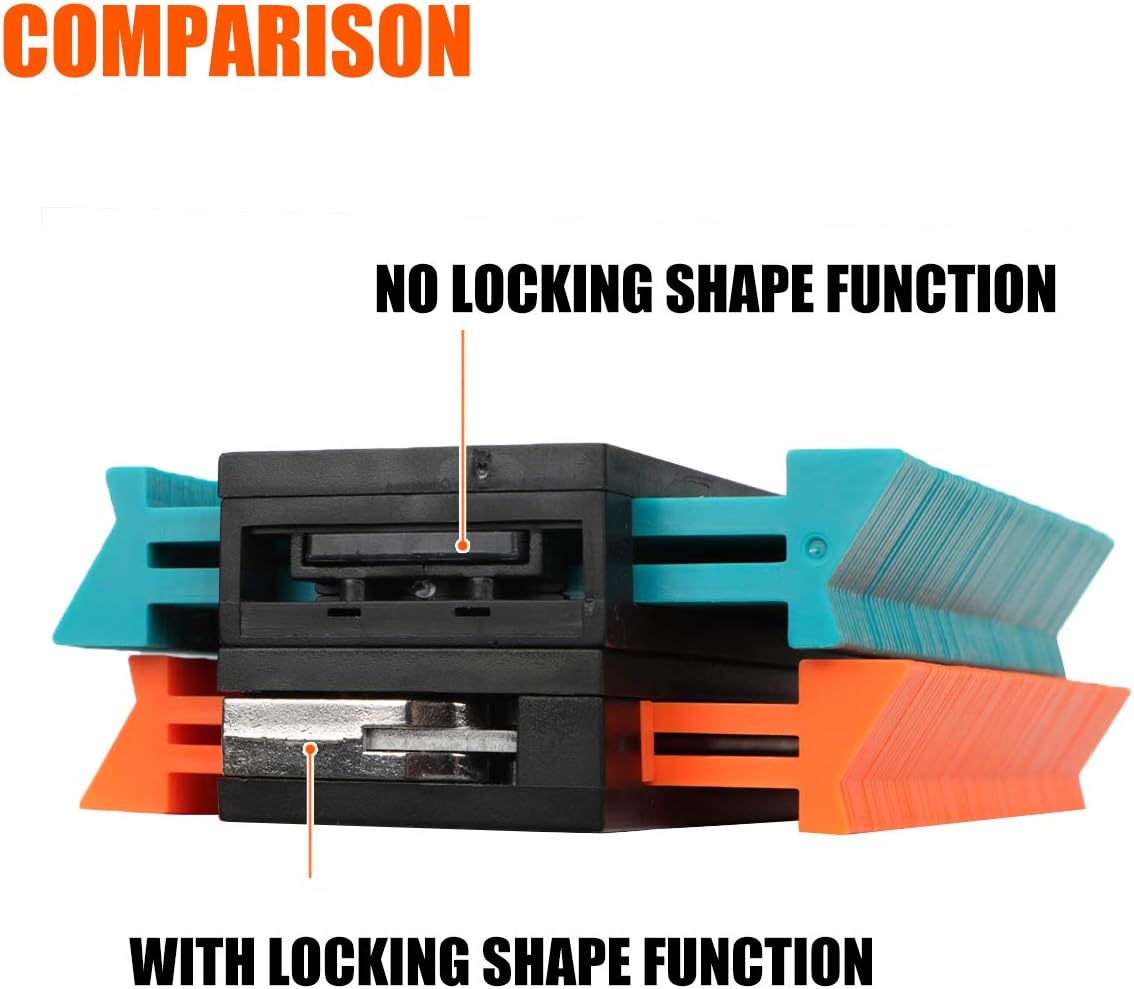 Saker Contour Gauge Profile Tool- Adjustable Lock-Precisely Copy Irregular Shape Duplicator -Irregular Welding Woodworking Tracing - Must Have Tool for DIY Handyman, Construction (5INCH Father's Day)