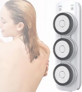 Electric Body Brush, with 360 Automatic Rotation 3 Speed Adjustment, Ipx7 Waterproof, with 64cm Up/Down Adjustable, for Deep Cleaning