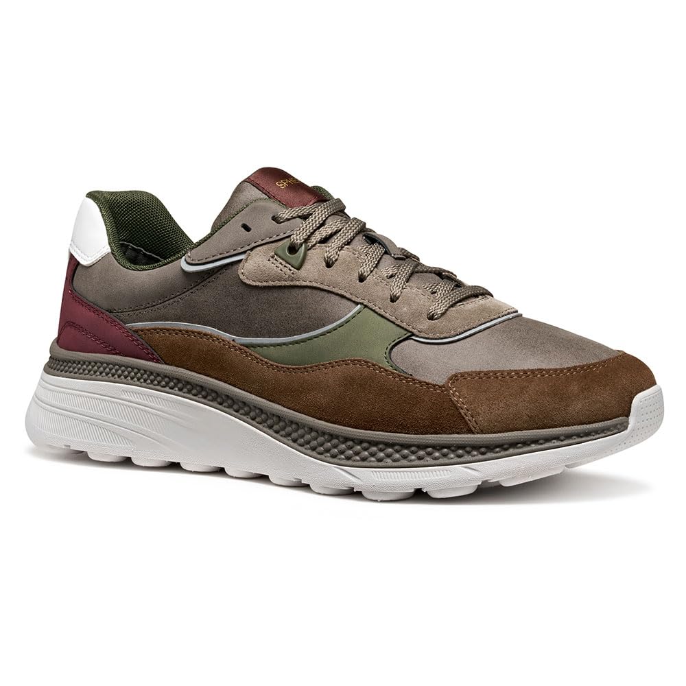 Geox Herren U SPHERICA ACTIF X1 Sneaker, Brown, 42 EU