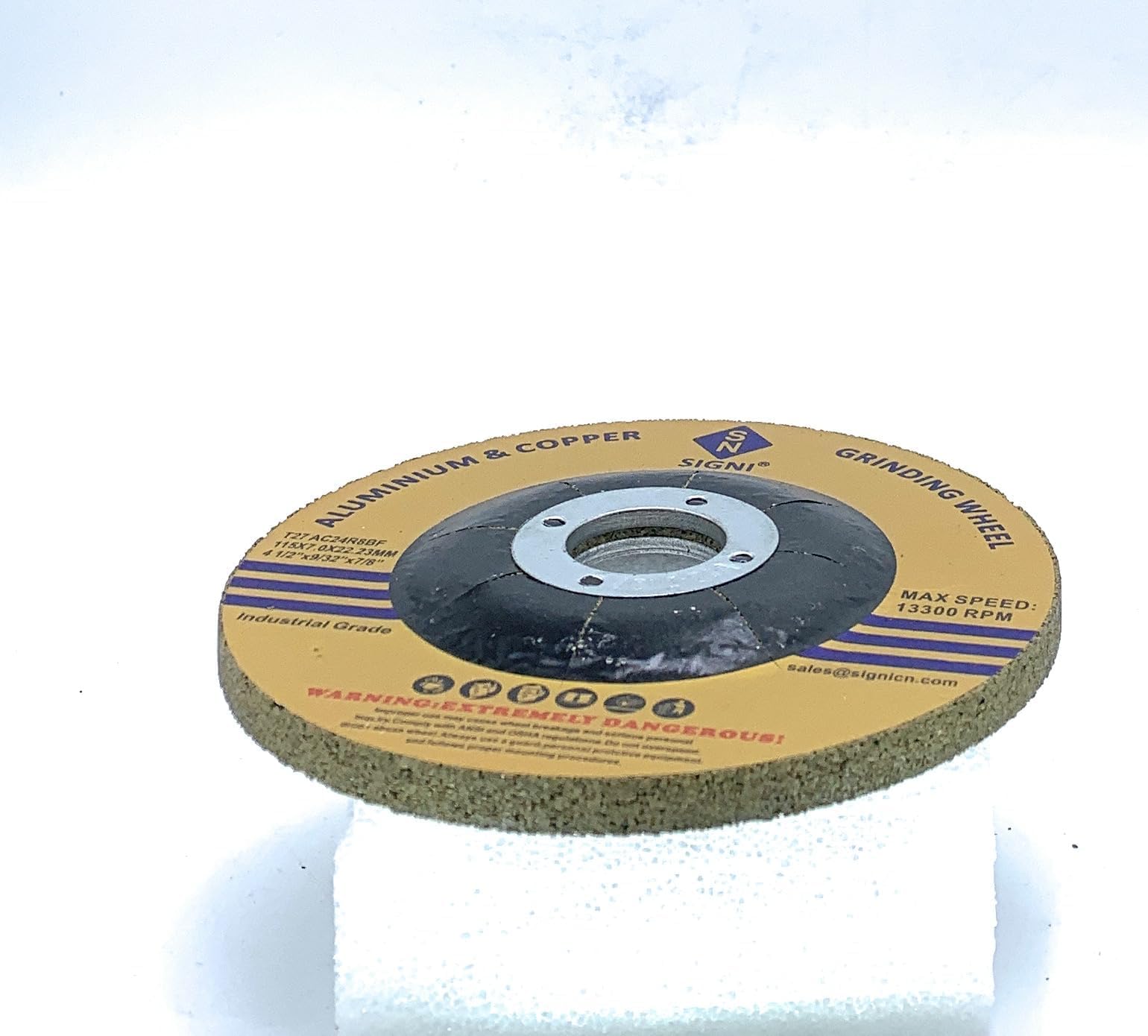 Disco abrasivo para disco de rueda de molienda para aluminio cobre latón y otros metales no ferrosos suaves, 10 unidades