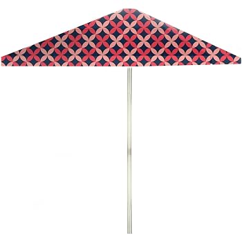 Amazon Com Best Of Times 1020w2117 Ps N Vintage Floral 8 Ft Tall Square Market Umbrella One Size Pink Salmon Navy Garden Outdoor