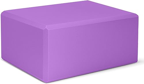 Miniatura 1 de 1 Pack Large Yoga Block 9x6x4 Inches, Sturdy Yoga Foam Blocks, High Density & Non Slip Surface for Yoga, Pilates & Stretching, Fitness Accessories