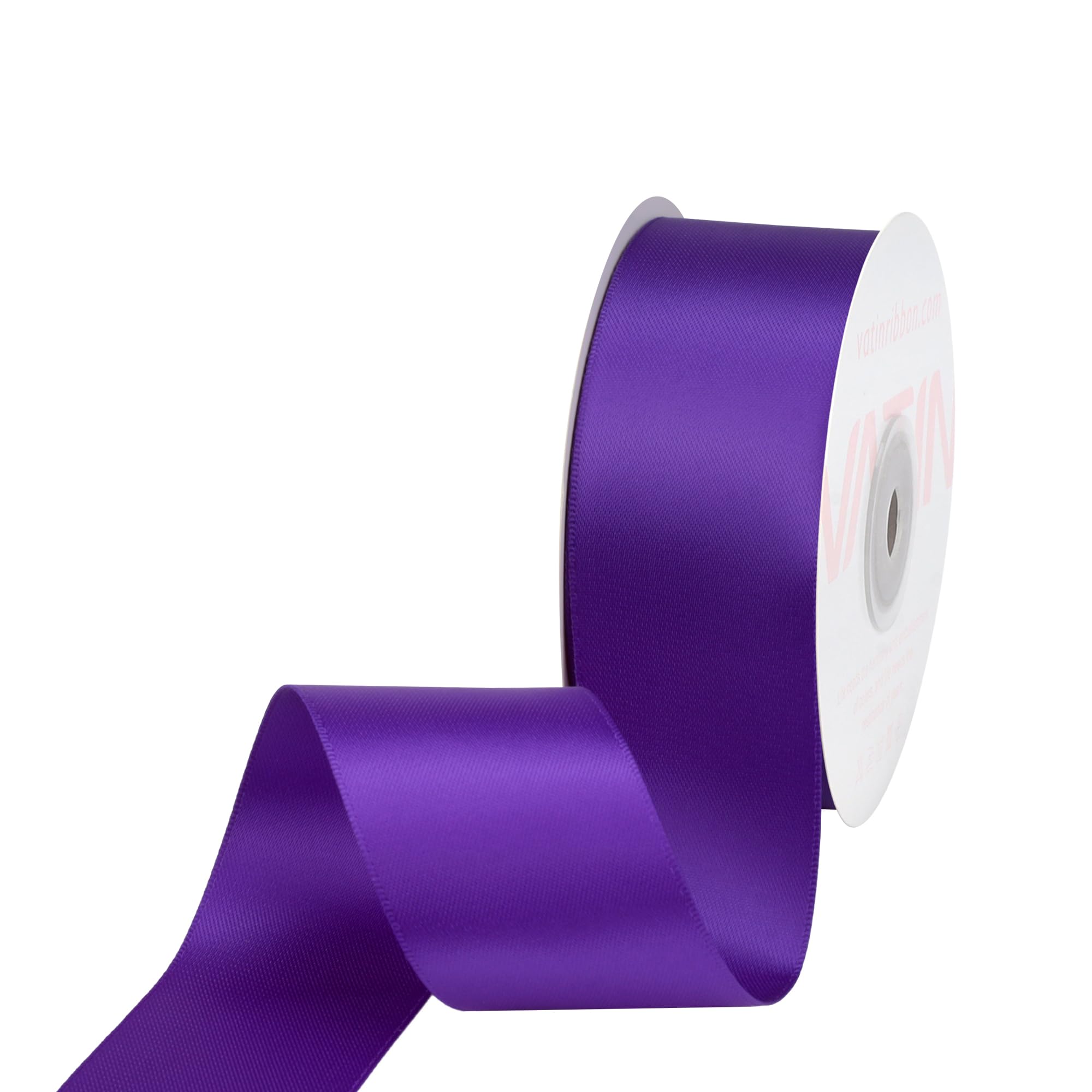 VATIN 100mm Wide Double Faced Polyester Deep Navy Blue Satin Ribbon- 4.5 Metre/Spool, Perfect for Chair Sash, Making Bow, Sewing and Wedding Bouquet — view 255