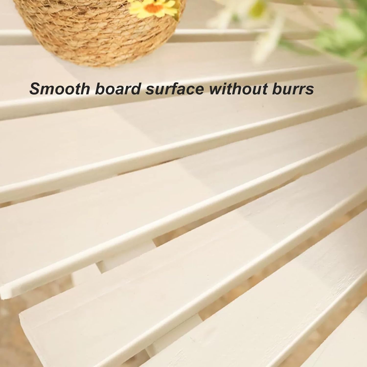 Wooden Outdoor Bench, Outdoor Garden Bench, Selected Solid Wood Produce, Load Capacity Up to 550 Lbs/250kg, Rainproof and Sunproof, Durable, Suitable for Garden, Deck, Patio, Etc(Brown)