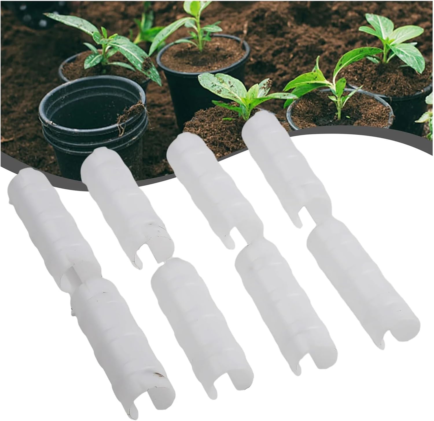 100Pc Greenhouse Frame Film Buckle Clip Snap Clamps Connectors Pipe Gardening Supplies Tools