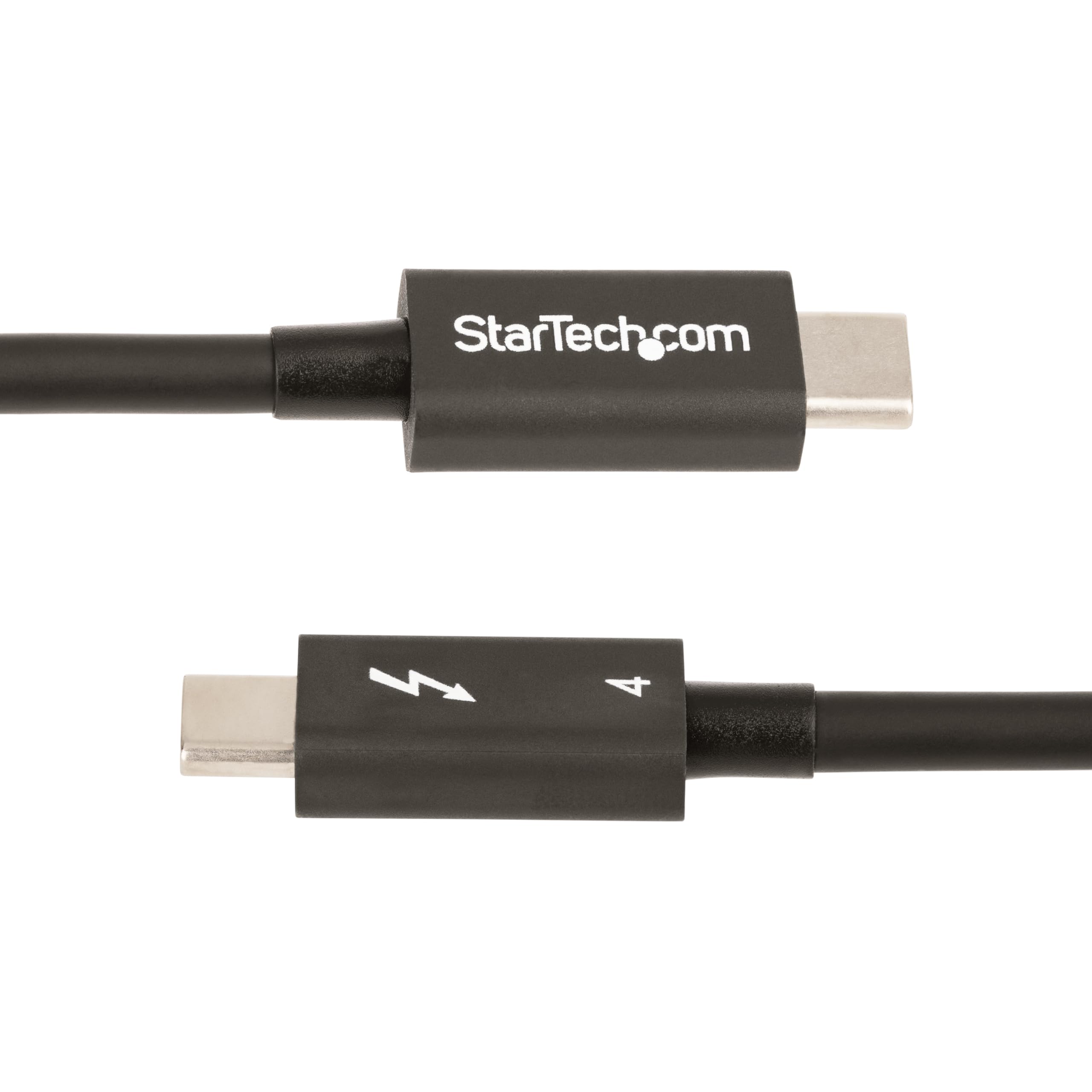 StarTech.com Kabel Thunderbolt 4, 50 cm, 40 Gb/s, 100 W Power Delivery Video 4K/8K, przewód Thunderbolt z certyfikatem Intel, kompatybilny z USB 4/TB3/USB 3.2/USB-C/DisplayPort (TBLT4MM50CM)