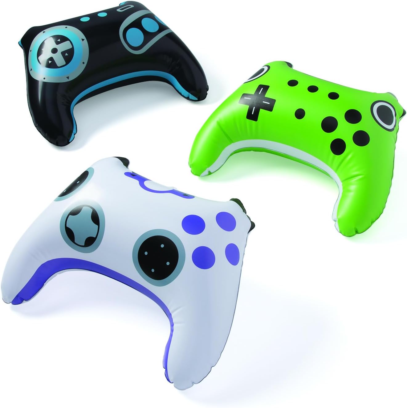 Fun Express Inflatable Gamer Controllers 12 Pack - Video Game Party Favors for Kids Birthday Decorations | Gaming Theme Party Supplies & Prizes | Boys Gamer Birthday Party Decor & Favor Ideas