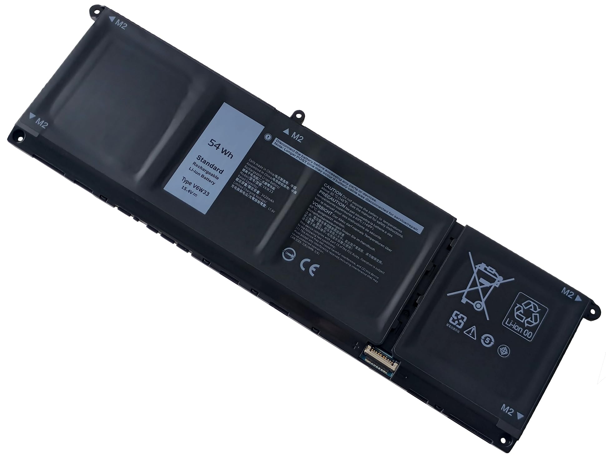 54Wh V6W33 Laptop Akku für Dell Latitude 3320 3420 3520 Inspiron 14 Plus 7420 3510 3511 3515 3520 3525 3535 5310 5410 5415 5418 5510 5515 5518 5410 7415 7420 7425 7430 7435 7620 2-in-1