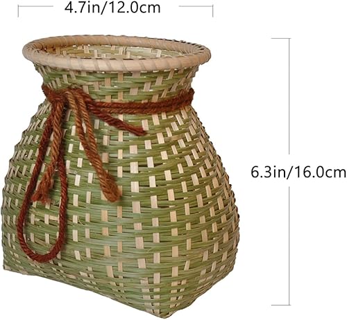 Miniatura 7 de Cabilock Jarrón redondo de 3 piezas Cm Fern Planter Contenedor Cuerda de Ratán Multi- Hecho a mano Misceláneas Cesta de mimbre para Plantas M Tejer