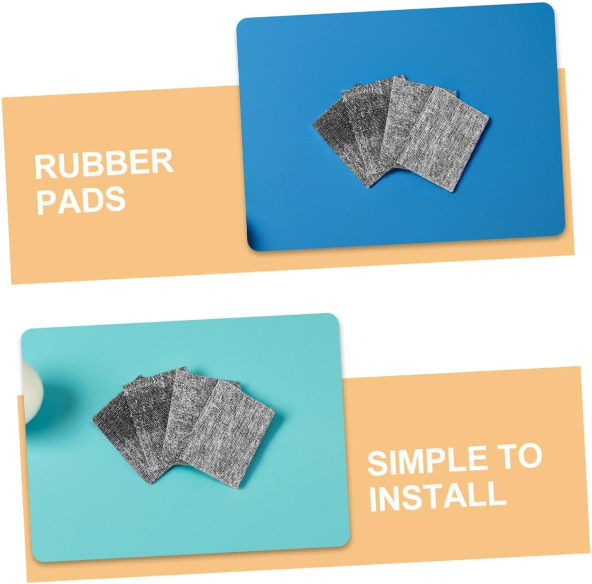 VICASKY 24pcs Billiard Table Pads Rubber Pool Table Cushion Noise Reduction Easy Install Replacement Parts for Billiards