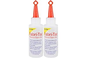 Fabri-Tac Premium Fabric Glue: Bonds Fabrics and More with Crystal-Clear, Non-Toxic Finish