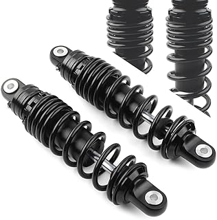 FSFYUK Amortiguadores de aire de 265 mm Amortiguador de motocicleta para ATV Dirt Bike Negro Negro
