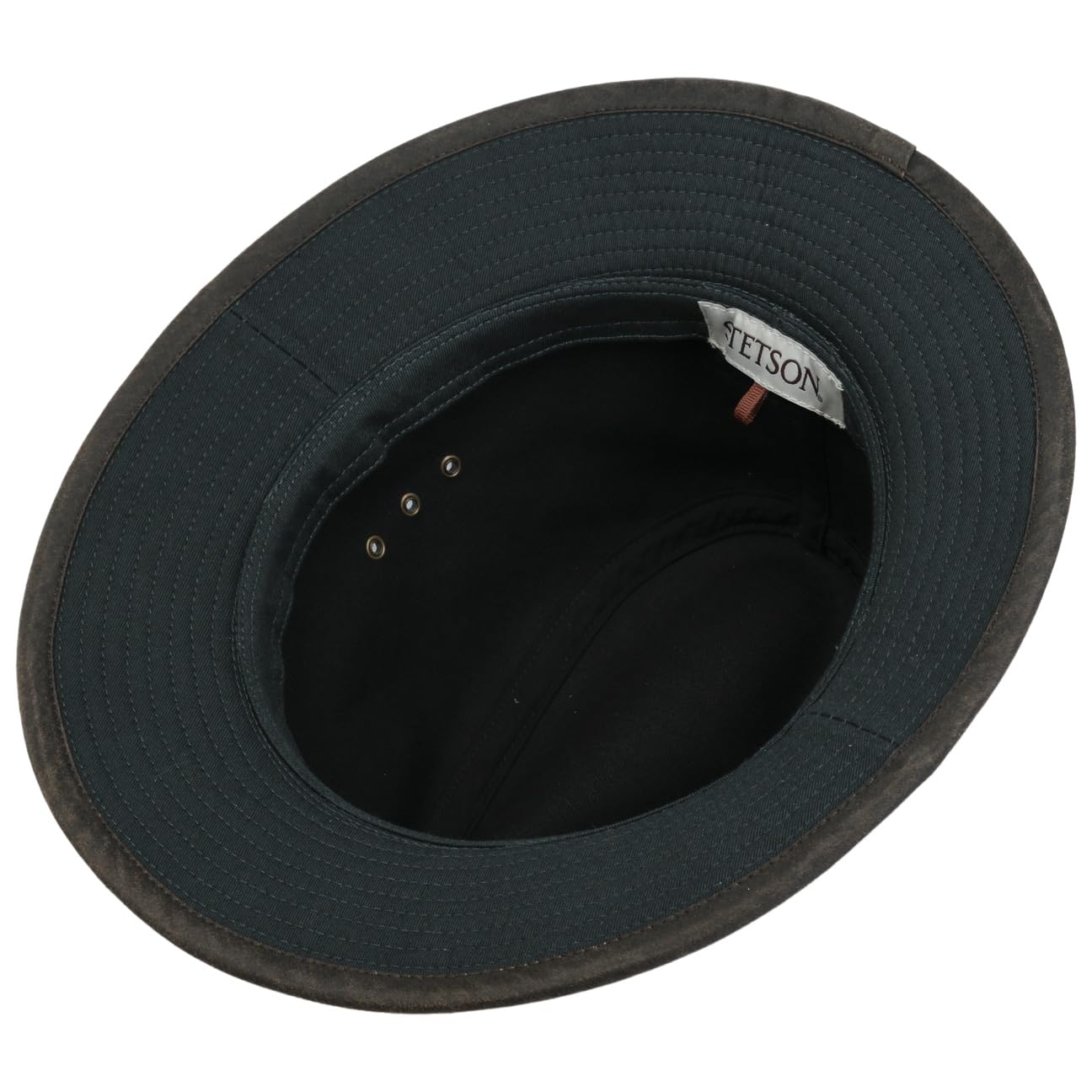 Stetson Chapeau Ava Coton Outdoor Homme - Outback en aventurier avec Bandeau Cuir, Passepoil Ete Printemps-ete