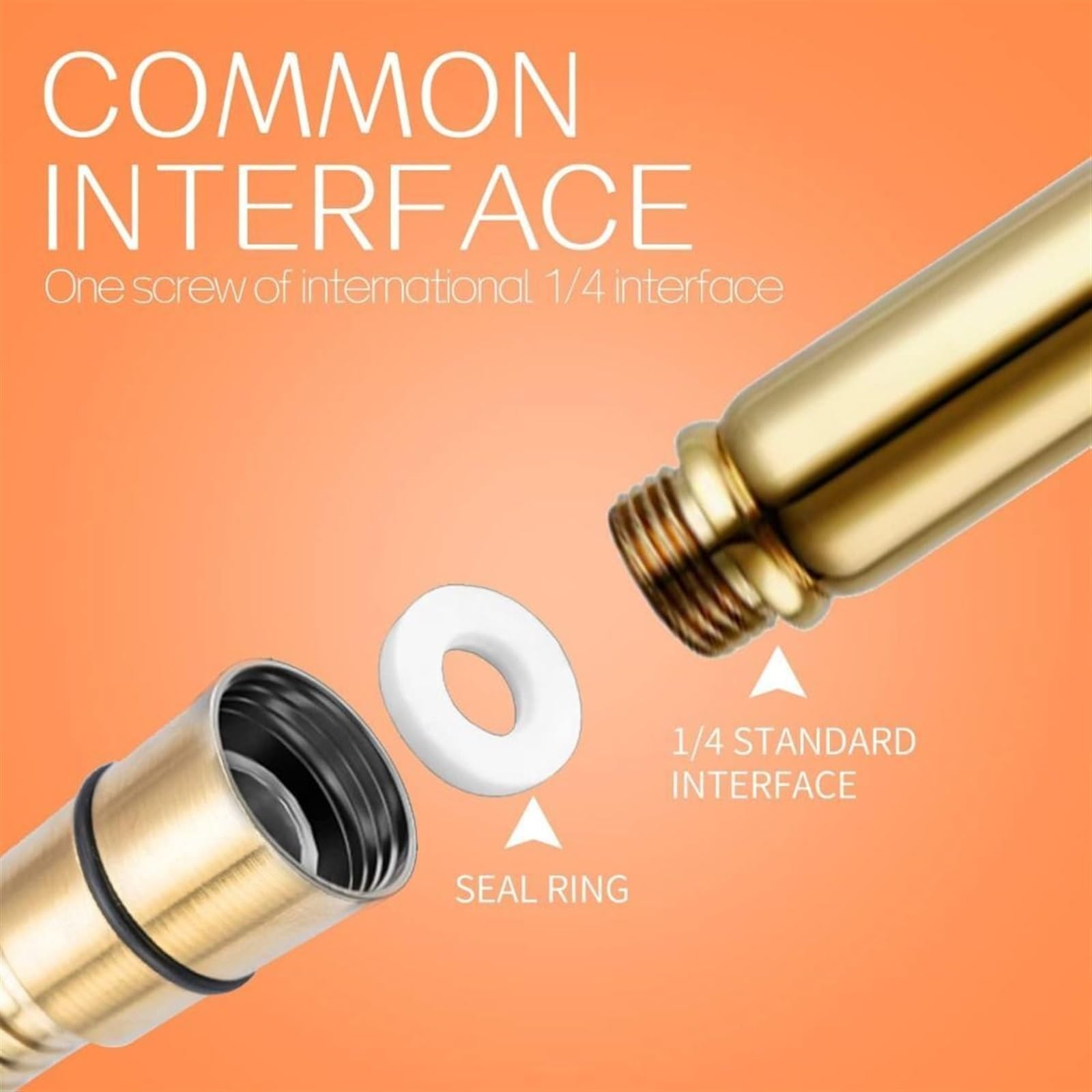 Flexo Ducha Manguera de ducha de acero inoxidable de 1,5/2m, repuesto de alta presión, tubo de cifrado de pulverización, Universal, titanio dorado Universal(2m)