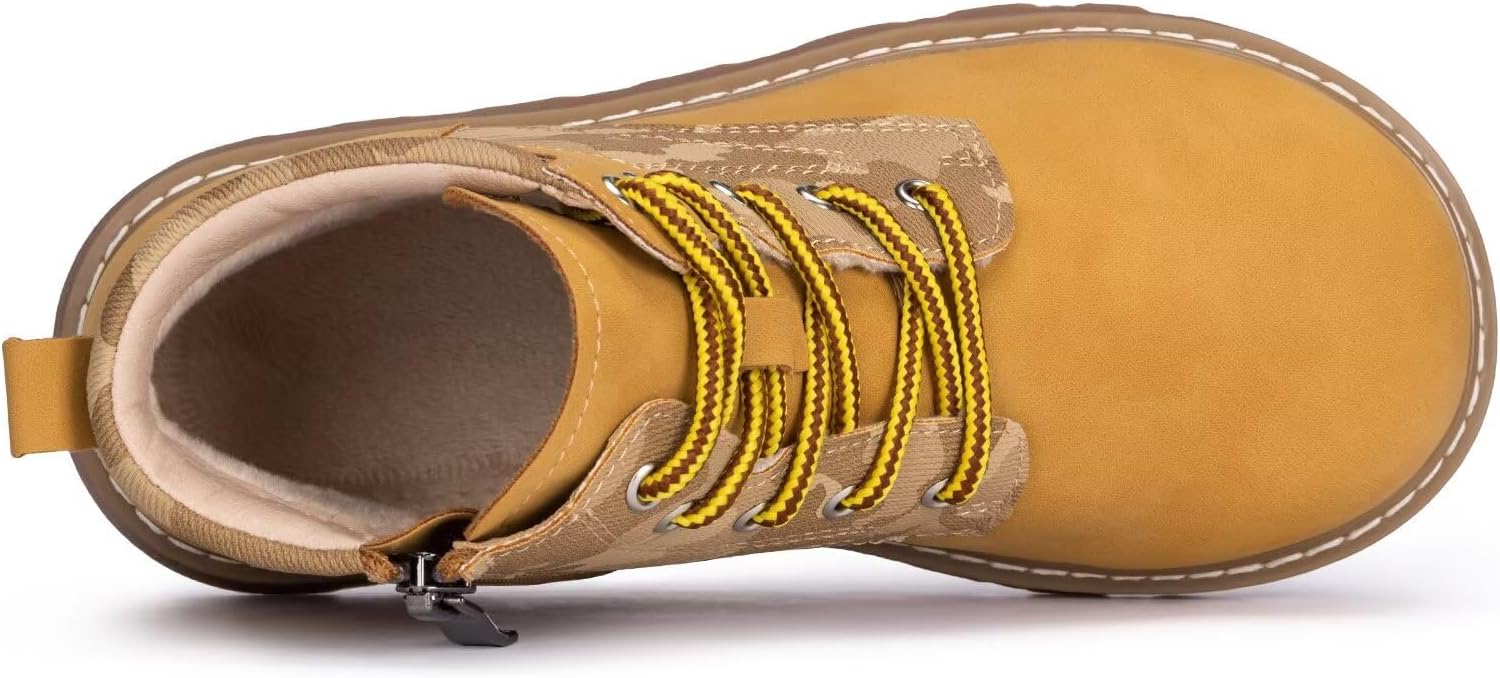 Frank Mully Kids Ankle Boots Boys Girls Outdoor Booties Kids Comfort Work Boot Lace Up Hiking Shoes (Toddler/Little Kid/Big Kid) - Image 6