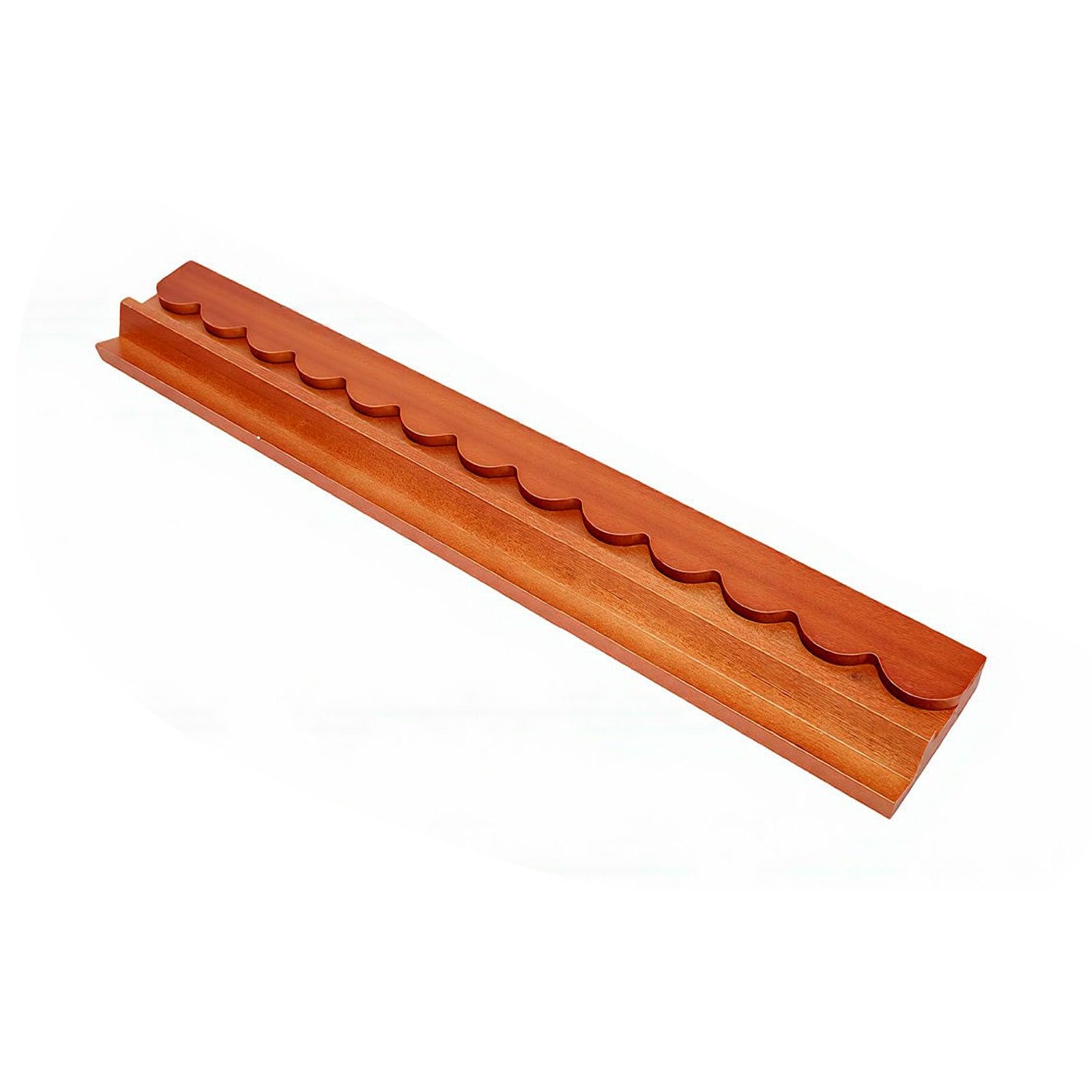 Porta Tessere Mahjong in Legno Massello Antiscivolo 17 Pollici con Bordo