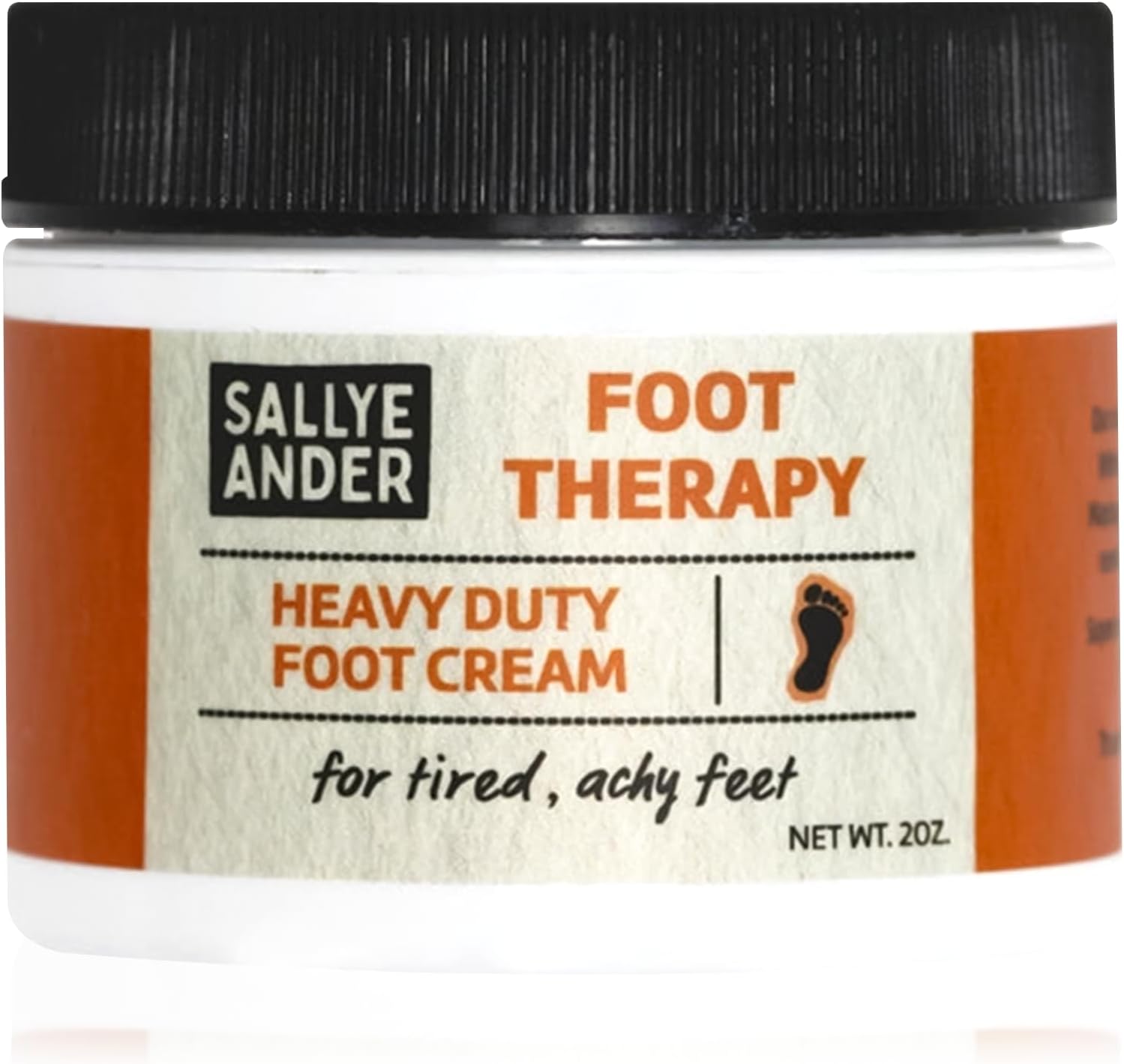 Heavy Duty Foot Therapy Cream - 2oz - Essential Oil Infused Healing Formula - Bold Tea Tree Oil, Mint, & Herbal Scent - Moisturize Dry Cracked Feet