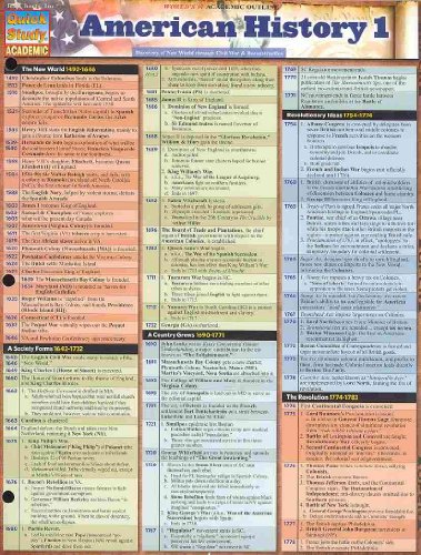 American History 1 (Quick Study Academic)