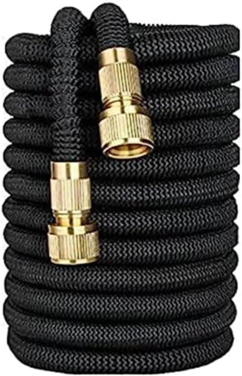 伸びるホース 水道 散水 3倍に伸びる 高耐久性 銅製コネクタ 洗車 水やり 庭 ベランダ 園芸 花壇 ホースリール 水漏れ防止 大