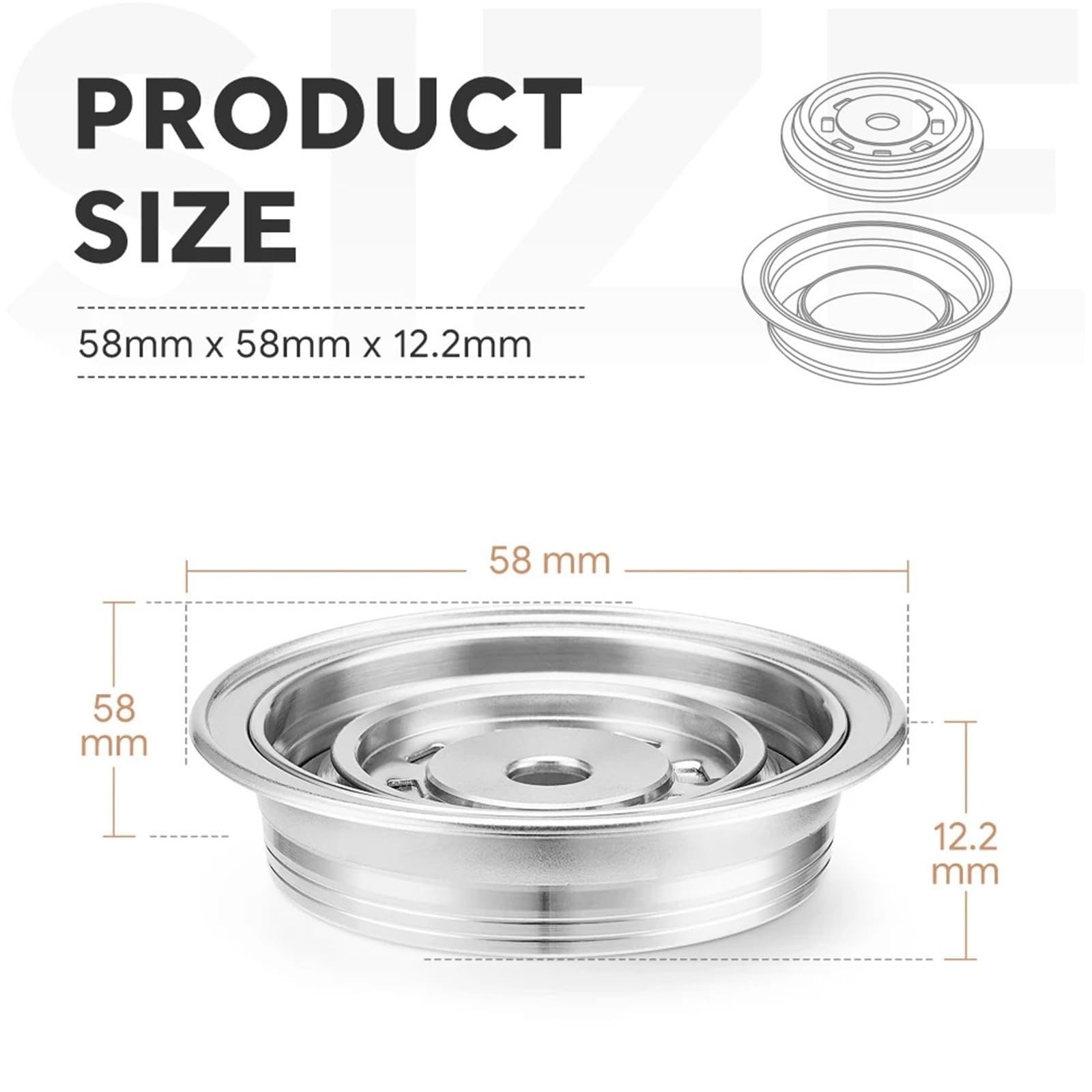 Adattatore Per Capsule Di Caffè, Compatibile Con ICafilas, Adattatore Per Capsule Riutilizzabili Per Macchina Vertuo Next Pop, Compatibile Con NeEspresso, Capsule Di Caffè(150ml)