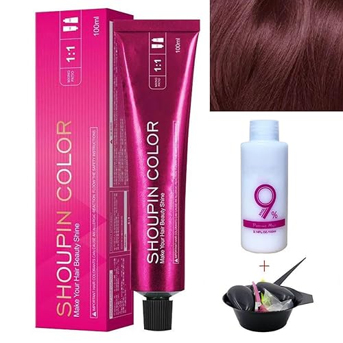 Tinte nutritivo para el cabello sin blanqueador, tinte para el cabello sin amoníaco, champú nutritivo de tinte para el cabello ShouPin, tinte de