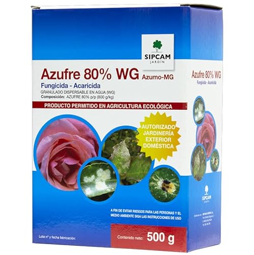 Azufre Granulado 500gr Sipcam Jardin (Fungicida Acaricida) 80% WG. Preventivo y curativo de plagas y hongos Cover