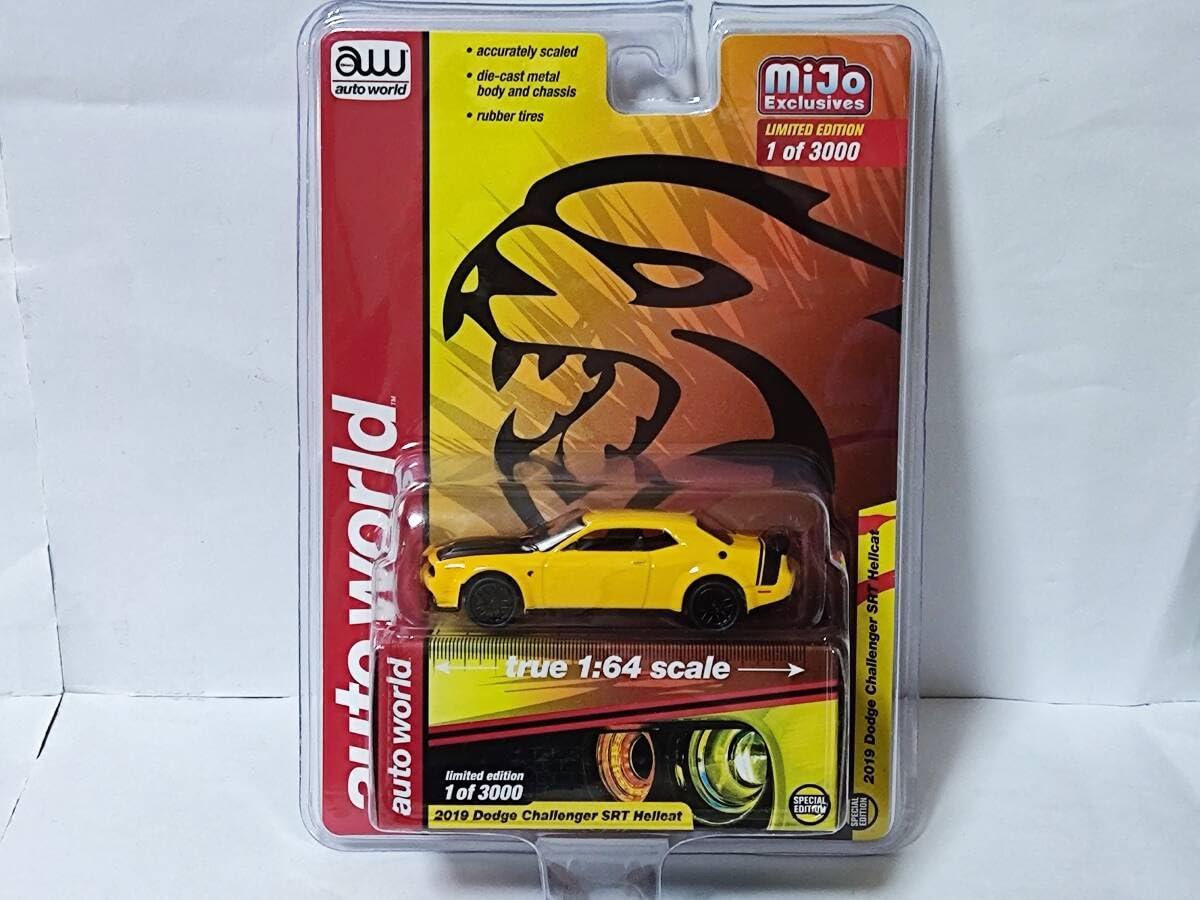 Amazon | auto world 1/64 2019 Dodge Challenger SRT Hell/miJo