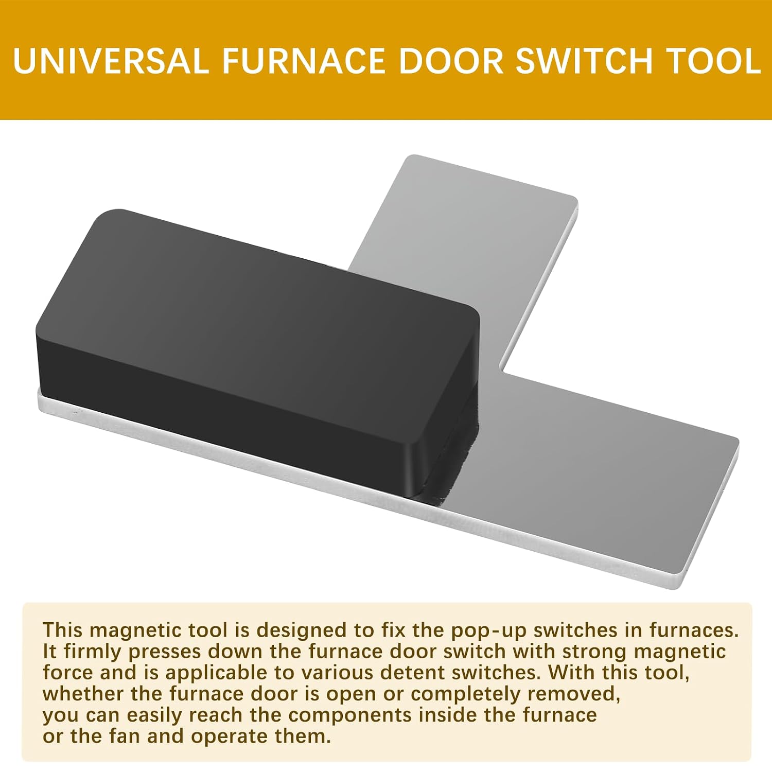 Magnetic Furnace Door Switch Depressor,FF75 Furnace Door Switch Tool for HVAC Controls,2 Pack