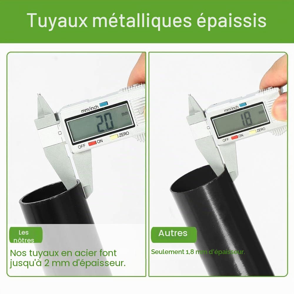 Goutime Support de hamac Portable avec Sac de Transport,Convient aux hamacs de 2,6 m de Long,capacité de 250kg,Support hamac（Noir）
