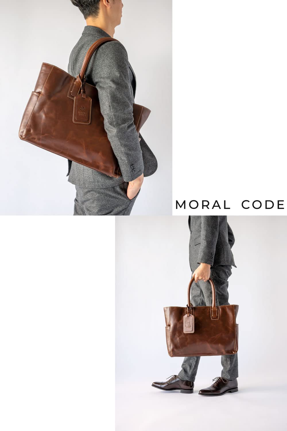 Amazon.co.jp: MORAL CODE: レザートートバッグ