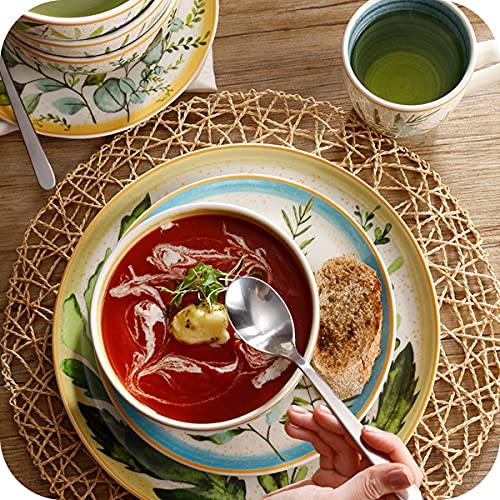 Corona Dinnerware Set 16-Pieces Earthenware | Siena | Set De Vajilla 4 Puestos | 16 Piezas | Ceramica | Garden Decor #TOP5
