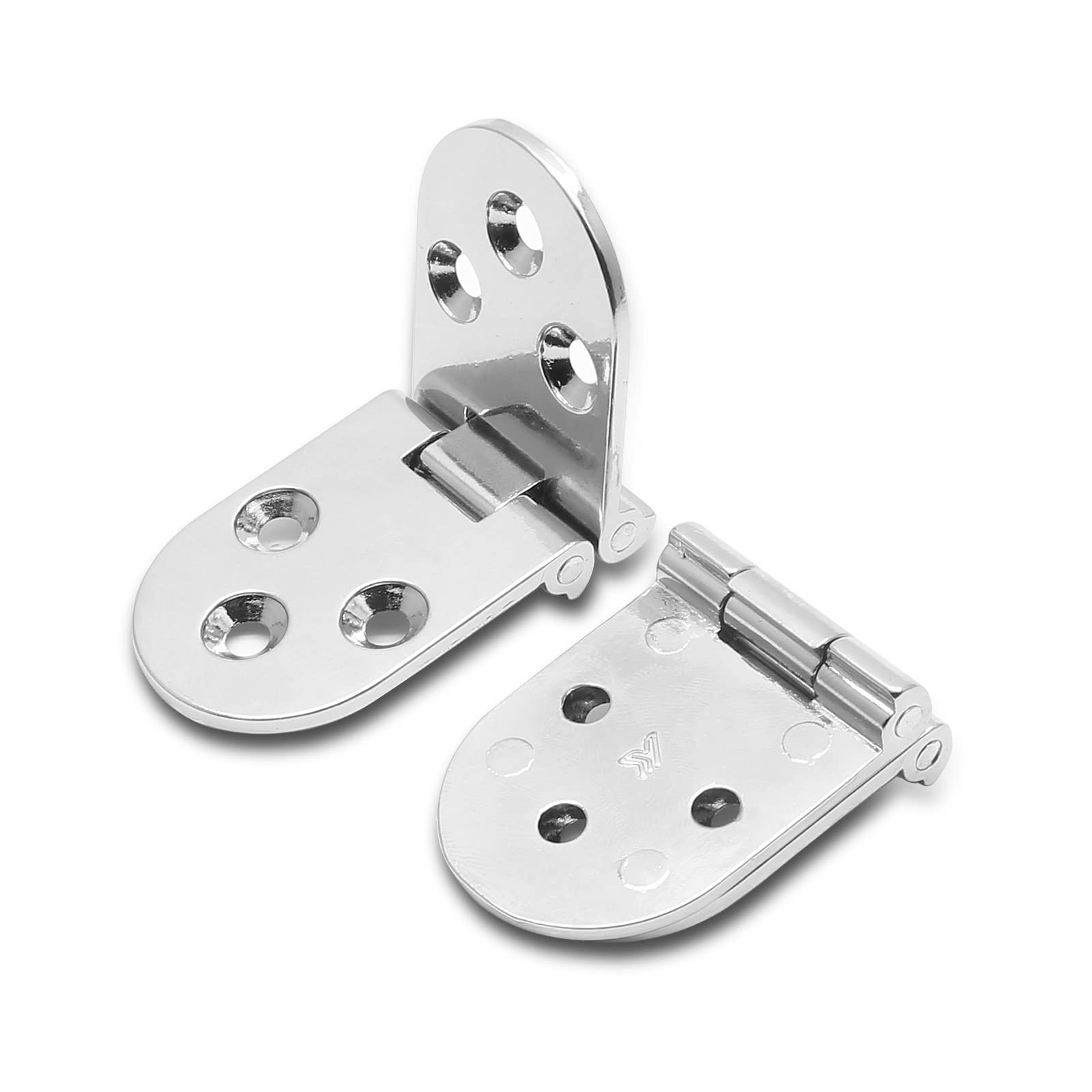 Piutouyar 4Pcs Butler Tray Hinge Silver, Heavy Duty Folding Flip Top Hinge — Amazon image 3
