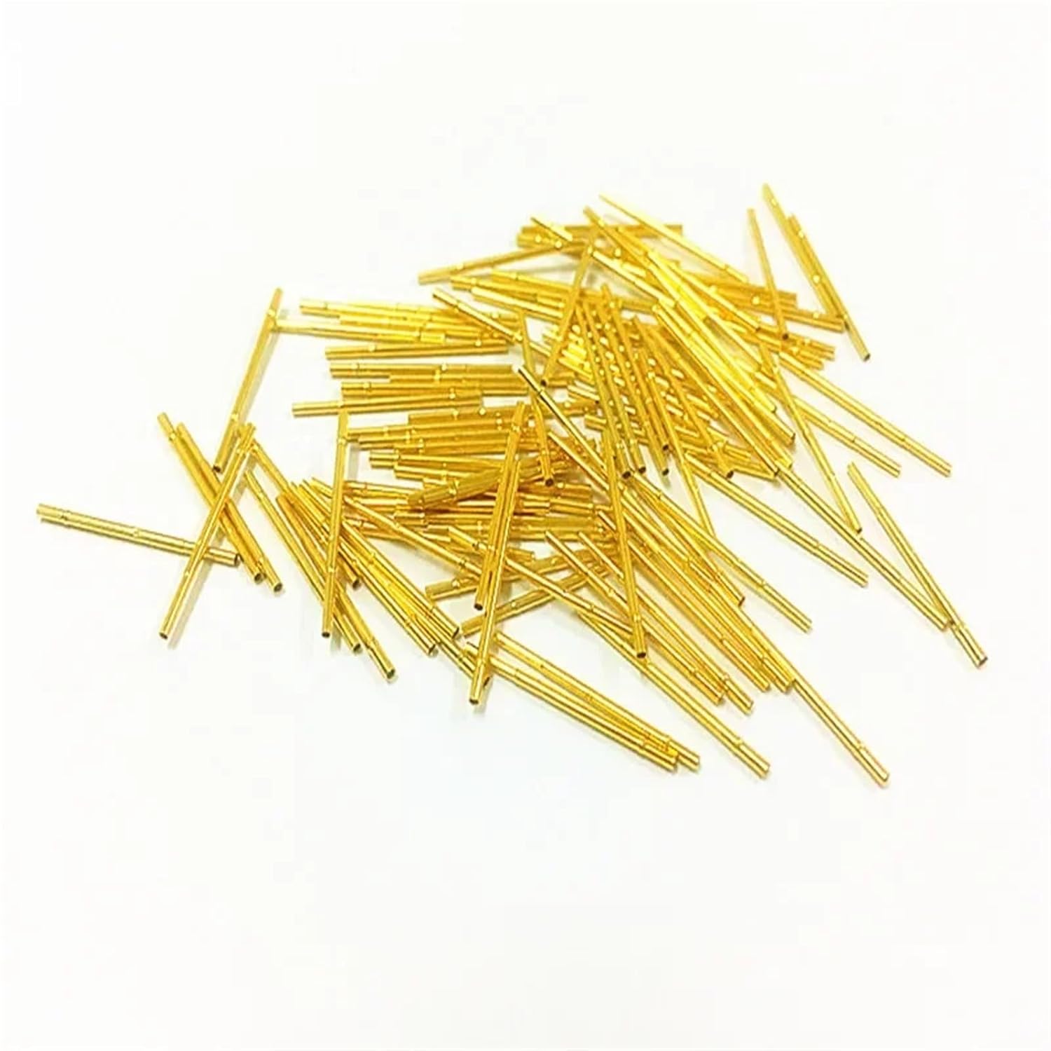 100 PCS/Package R50-3C Spring Test Needle Sleeve Needle Tube 0.86mm Total Length 17.5mm Probe Needle Seat