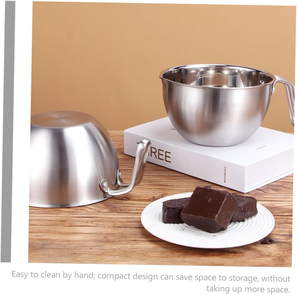 1Set Double Boiler Pot Melting Bowl Outer Pot Stainless Steel Cheese Heating Pot for Easy Indirect Cooking and Dessert Saving Kitchen