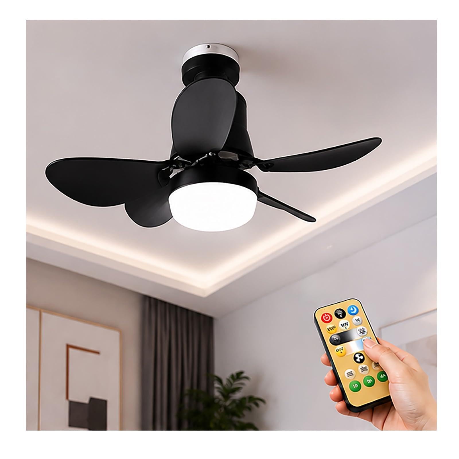 Ceiling Fan with Light, E27 Screw-in LED with B22 Bayonet Adapter 30W40CM B