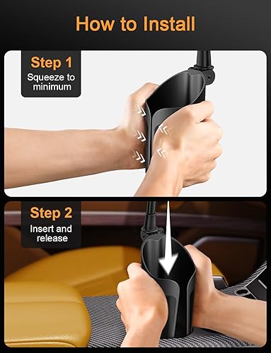 Miniatura 6 de Soporte para teléfono con cuello de cisne para automóvil, soporte para teléfono celular para botella de automóvil, soporte para portavasos de