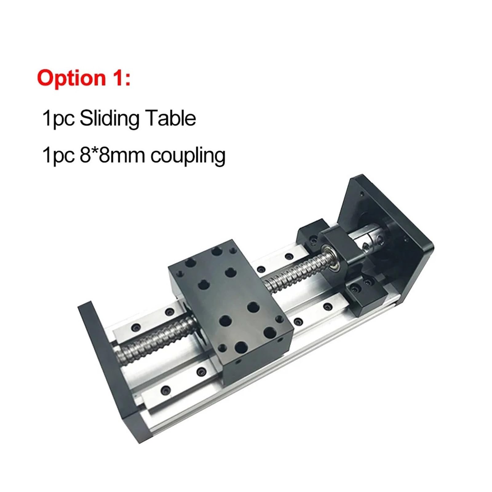 Metal Ball Screw nut end Processing Sliding Table Z Axis Stage Travel 100-800mm MGR12 12mm Linear Rail SFU1610 Ball Screw Linear Actuator Bundle Kit(Effective Stroke 800)