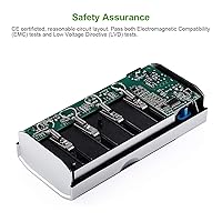 Vista 5 de EBL Cargador de batería inteligente para C D AA AAA 9V Ni-MH Ni-CD baterías recargables con función de descarga y pantalla LCD